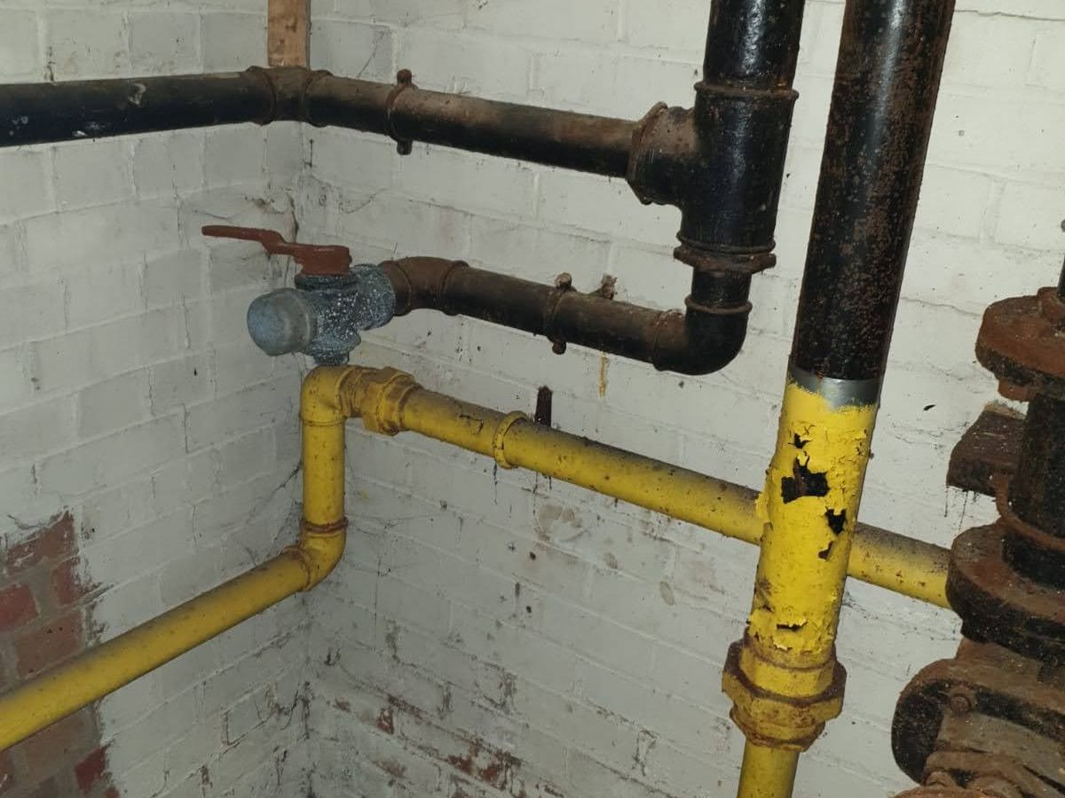 Newly completed bathroom installation